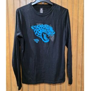 NFL Jaguars Long Sleeve T-Shirt Black Team Apparel Graphic Tee New Era Mens S